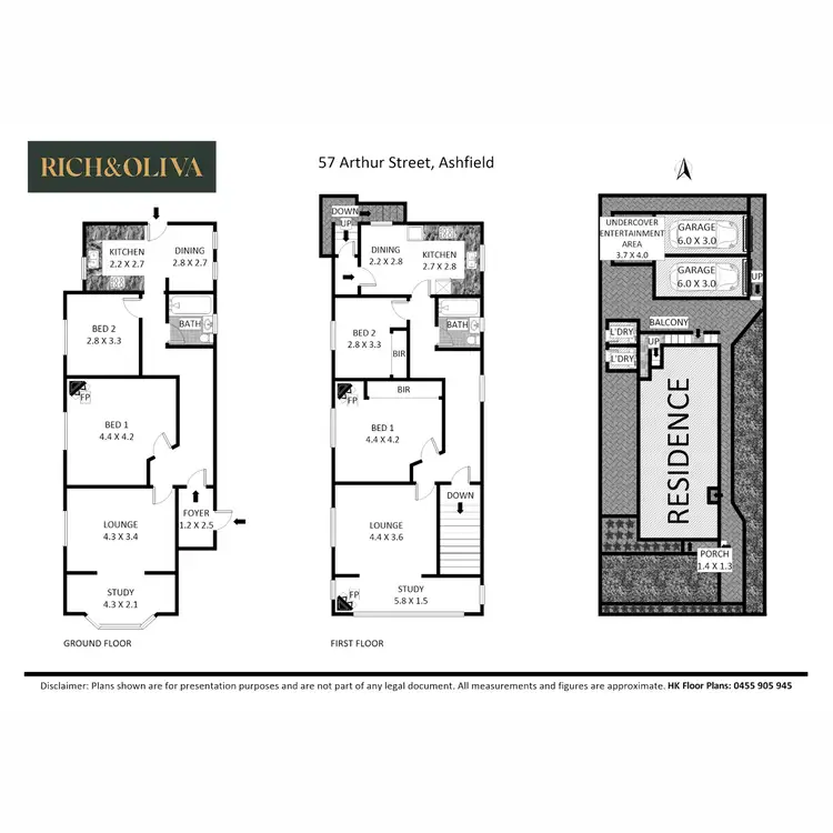 Floorplan of Homely house listing, 57 Arthur Street, Ashfield NSW 2131