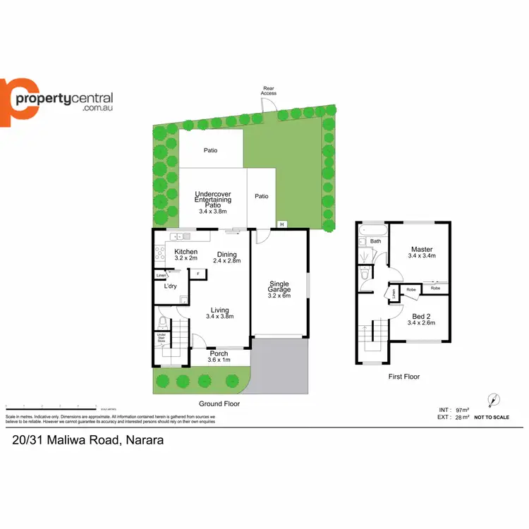 Floorplan of Homely townhouse listing, 20/31 Maliwa Road, Narara NSW 2250