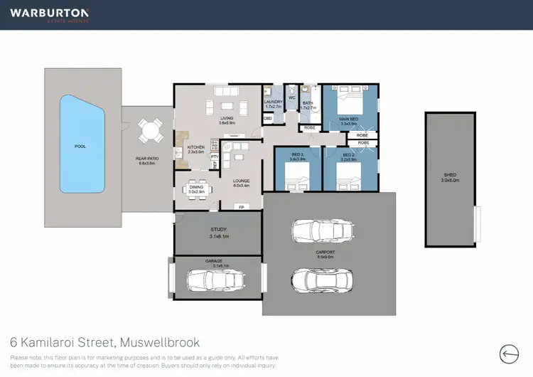 Floorplan of Homely house listing, 6 Kamilaroi Street, Muswellbrook NSW 2333