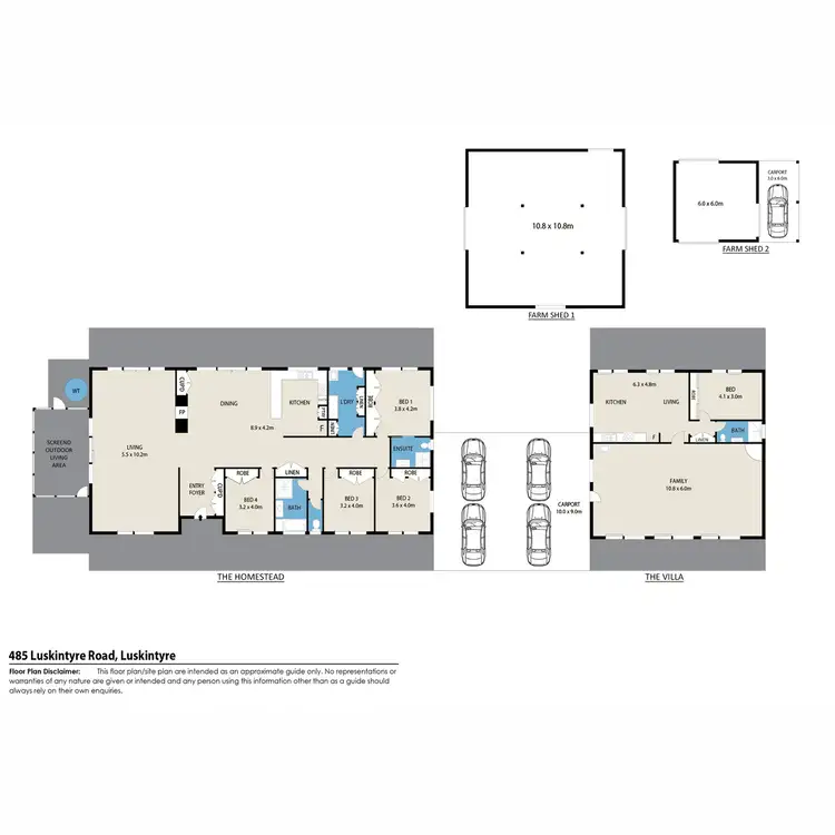 Floorplan of Homely rural property listing, 485 Luskintyre Road, Luskintyre NSW 2321