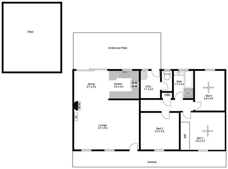 Floorplan of Homely house listing, 32 Springfield Drive, Port Lincoln SA 5606