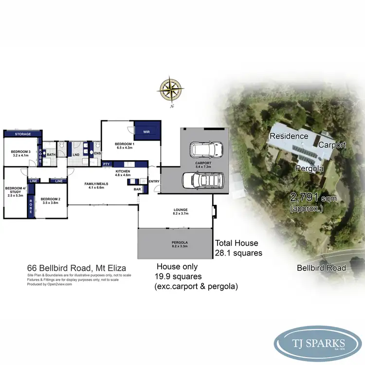 Floorplan of Homely house listing, 66 BELLBIRD Road, Mount Eliza VIC 3930