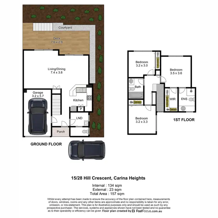 Floorplan of Homely townhouse listing, 15/28 Hill Crescent, Carina Heights QLD 4152