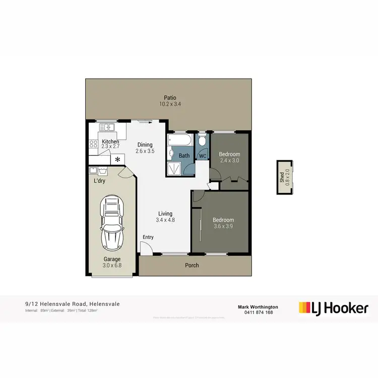 Floorplan of Homely semi-detached listing, 9/12 Helensvale Road, Helensvale QLD 4212