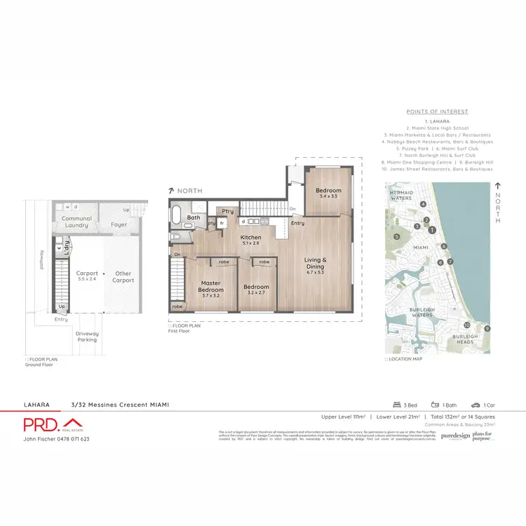 Floorplan of Homely apartment listing, 3/32 Messines Crescent, Miami QLD 4220