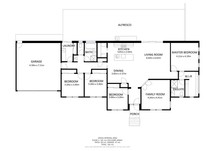 Floorplan of Homely house listing, 3 Norman Lindsay Close, Baranduda VIC 3691