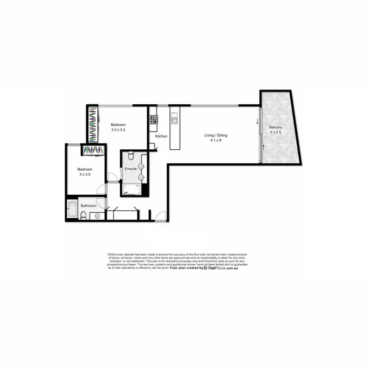 Floorplan of Homely apartment listing, 21008/8 Hercules Street, Hamilton QLD 4007