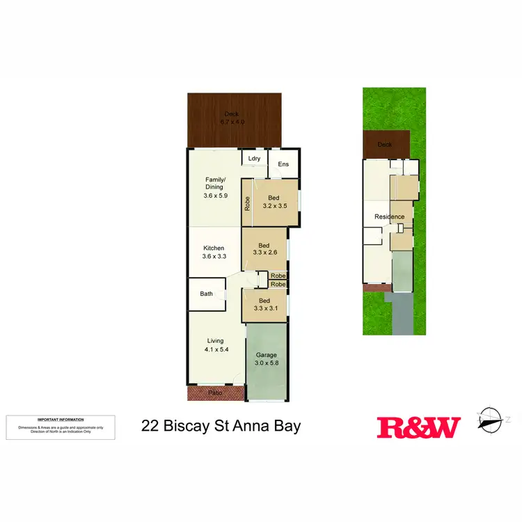 Floorplan of Homely semi-detached listing, 22 Biscay Close, Anna Bay NSW 2316