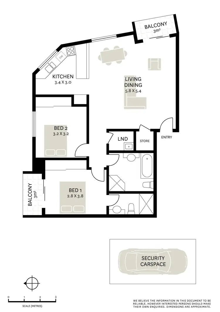 Floorplan of Homely apartment listing, 7/64 Wellington Street, Waterloo NSW 2017