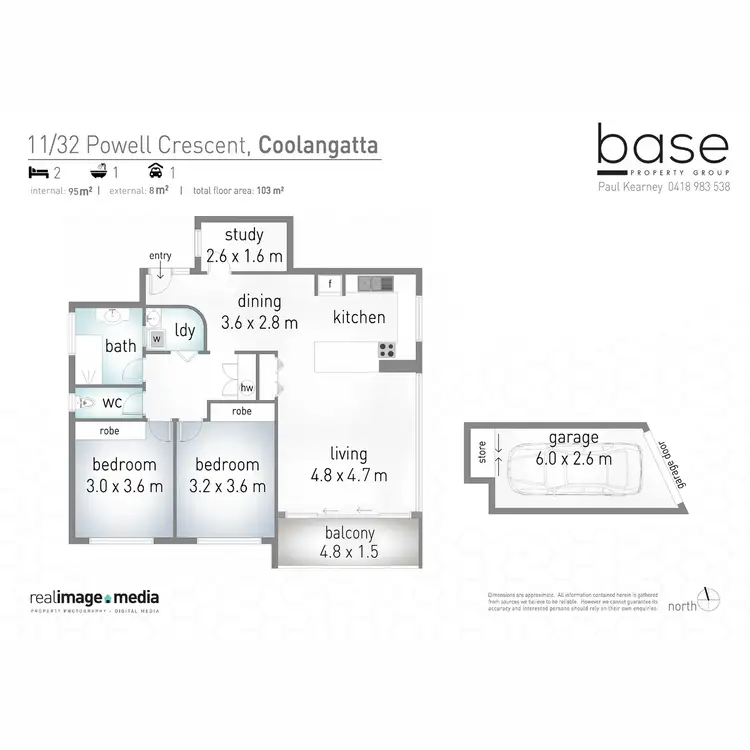 Floorplan of Homely unit listing, 11/32 Powell Crescent, Coolangatta QLD 4225