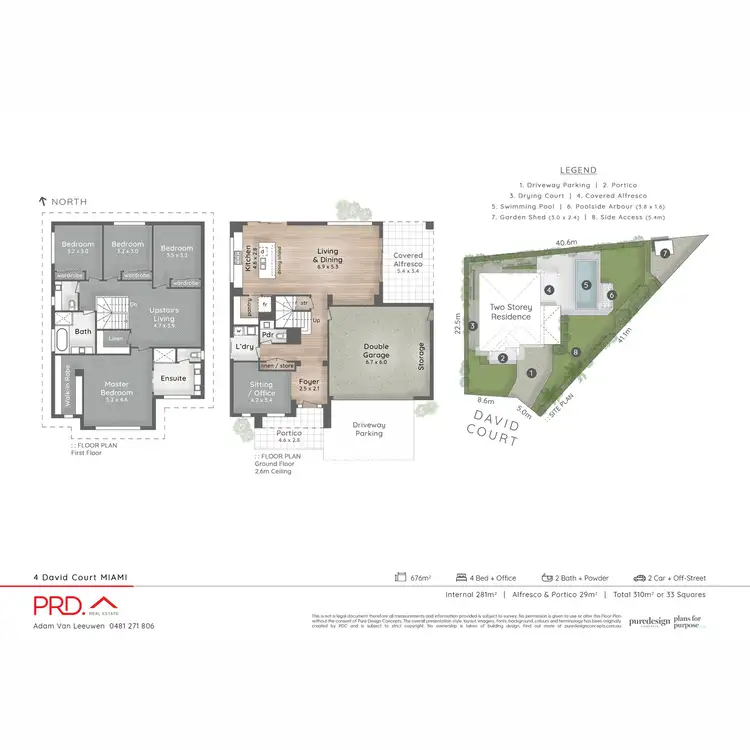 Floorplan of Homely house listing, 4 David Court, Miami QLD 4220