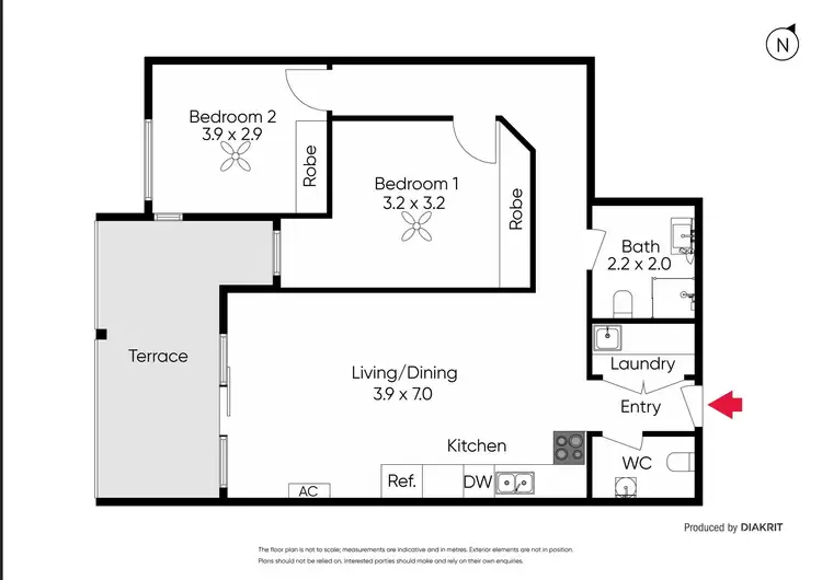 Floorplan of Homely unit listing, 112/277 Point Nepean Road, Dromana VIC 3936