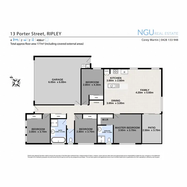 Floorplan of Homely house listing, 13 Porter Street, Ripley QLD 4306