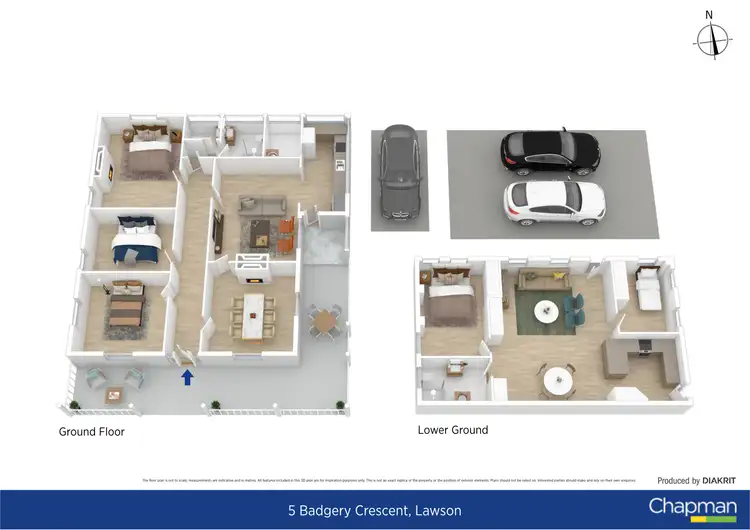 Floorplan of Homely house listing, 5 Badgery Crescent, Lawson NSW 2783