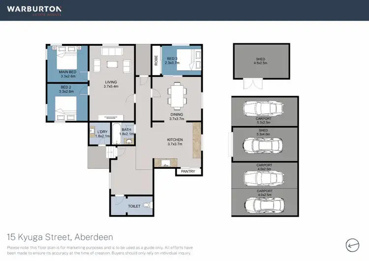 Floorplan of Homely house listing, 15 Kyuga Street, Aberdeen NSW 2336