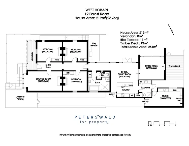 Floorplan of Homely house listing, 12 Forest Road, West Hobart TAS 7000