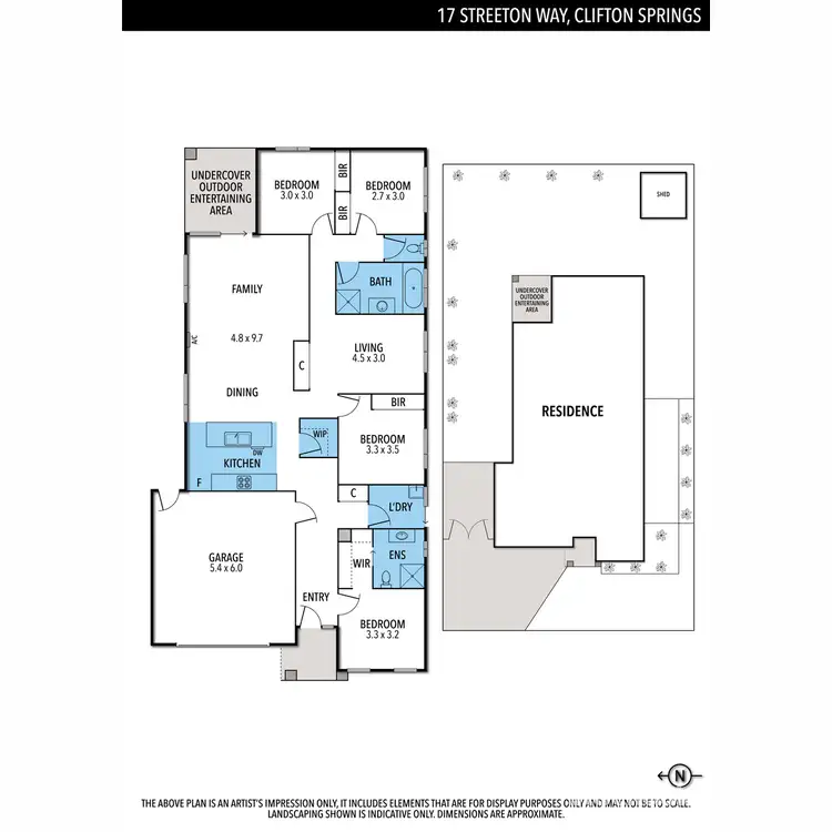 Floorplan of Homely house listing, 17 Streeton Way, Clifton Springs VIC 3222