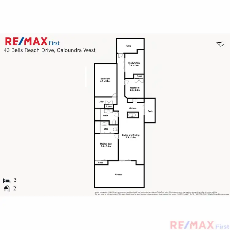 Floorplan of Homely house listing, 34 Bells Reach Drive, Caloundra West QLD 4551