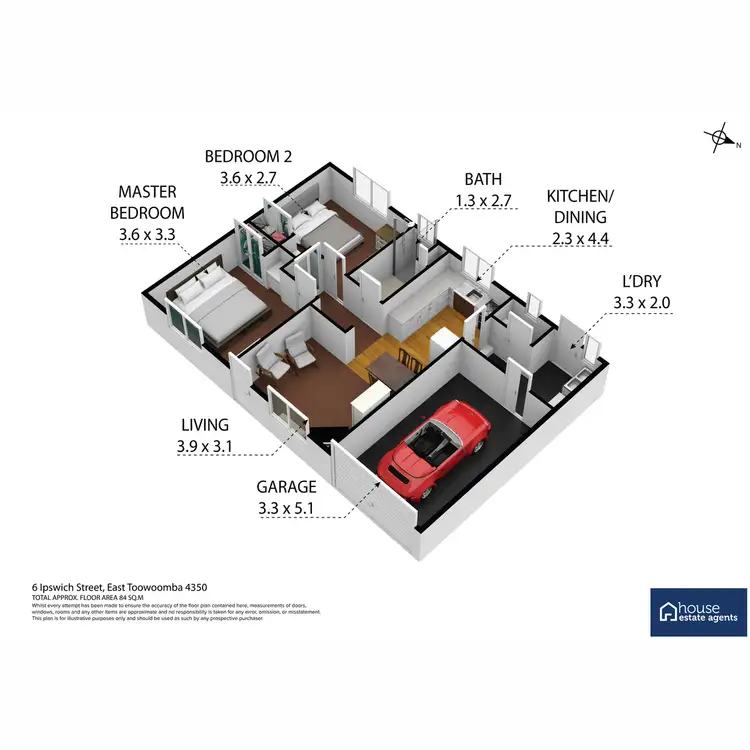 Floorplan of Homely block of units listing, 6 Ipswich Street, East Toowoomba QLD 4350