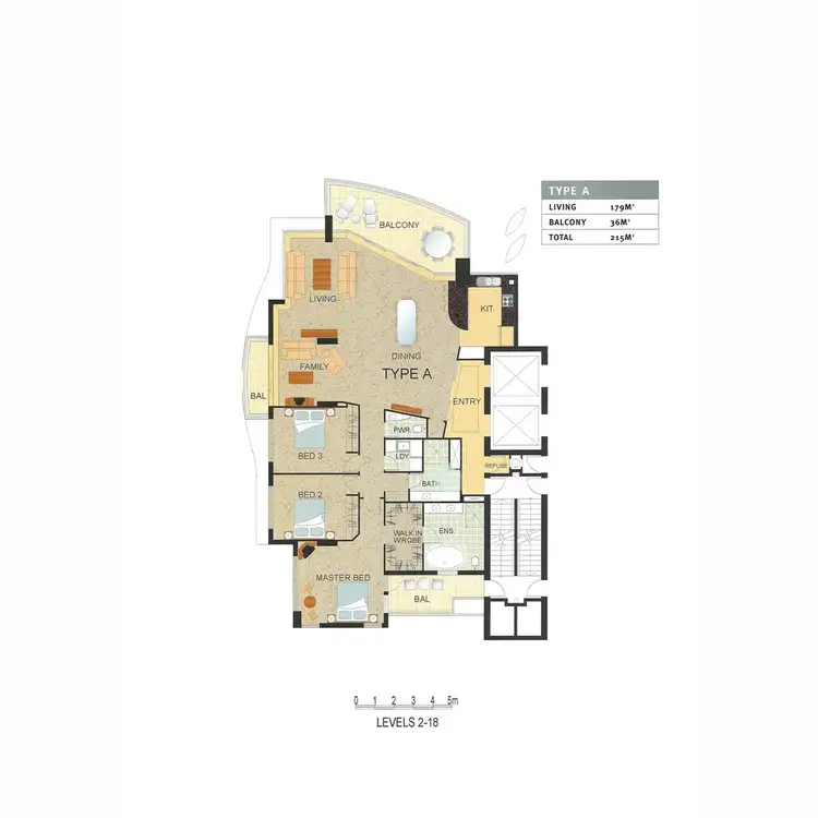 Floorplan of Homely apartment listing, 4/11 Peak Avenue, Main Beach QLD 4217