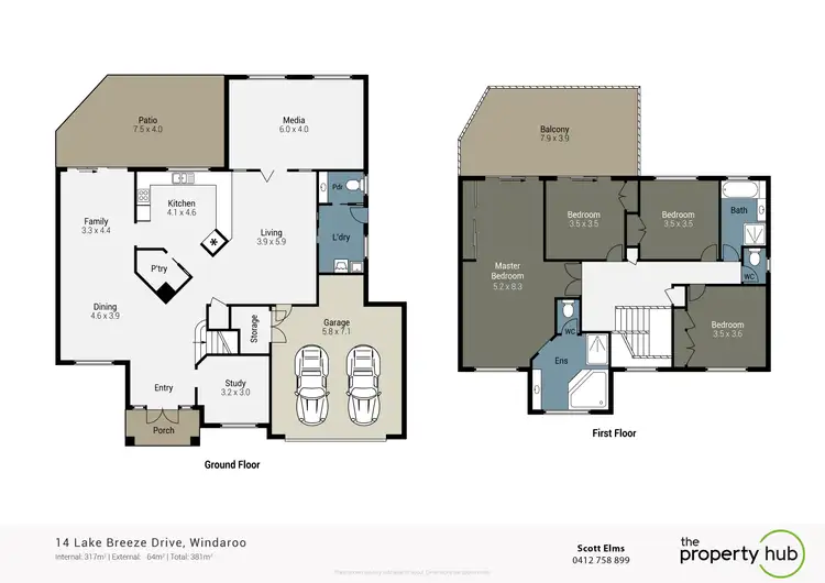 Floorplan of Homely house listing, 14 Lake Breeze Drive, Windaroo QLD 4207