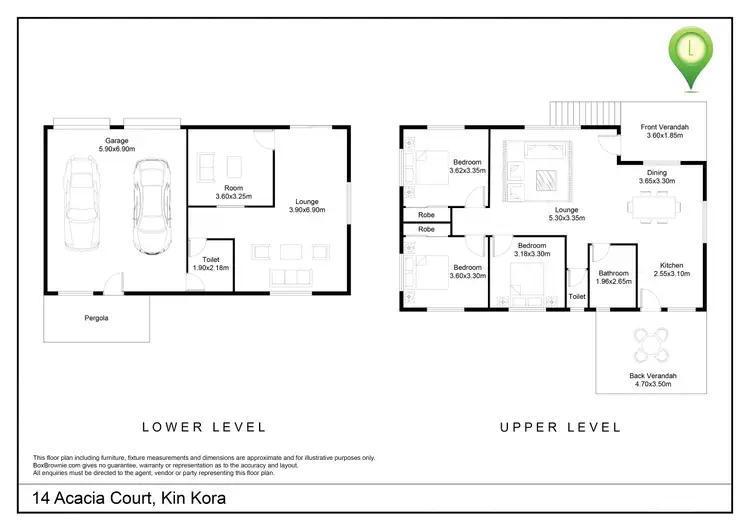 Floorplan of Homely house listing, 14 Acacia Court, Kin Kora QLD 4680