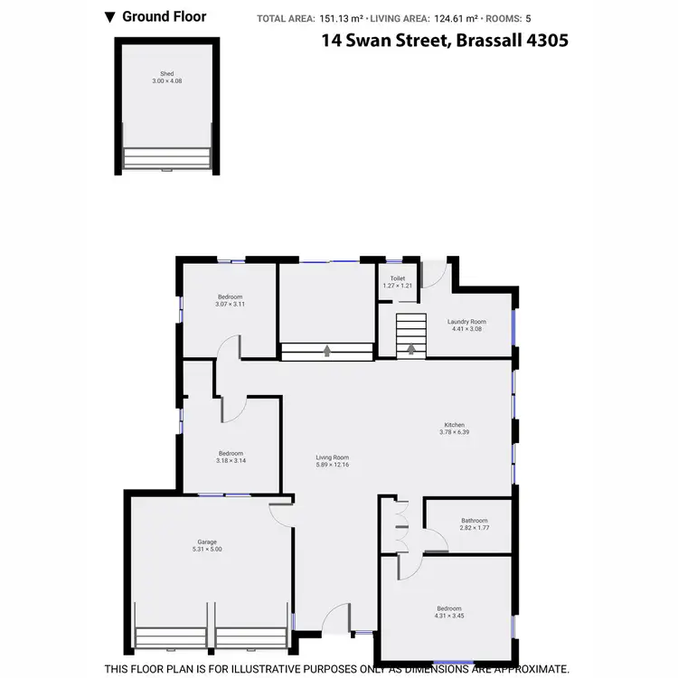 Floorplan of Homely house listing, 14 Swan Street, Brassall QLD 4305