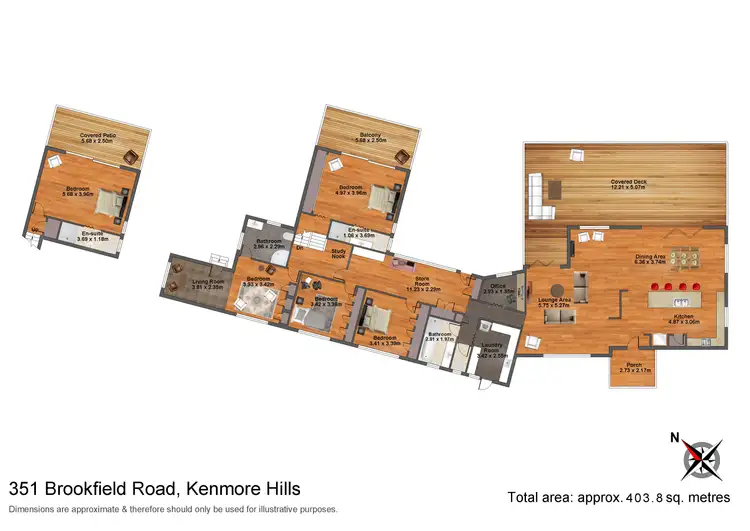Floorplan of Homely house listing, 351 Brookfield Road, Kenmore Hills QLD 4069