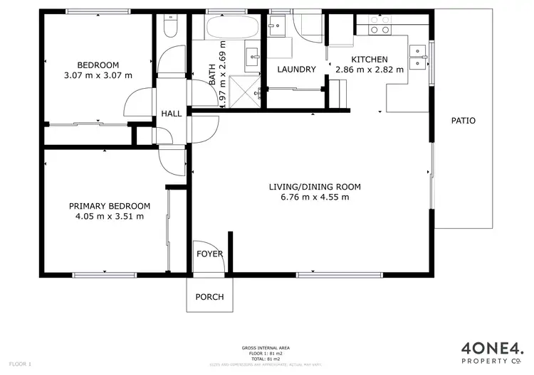 Floorplan of Homely unit listing, 3/40A Andrew Street, Brighton TAS 7030