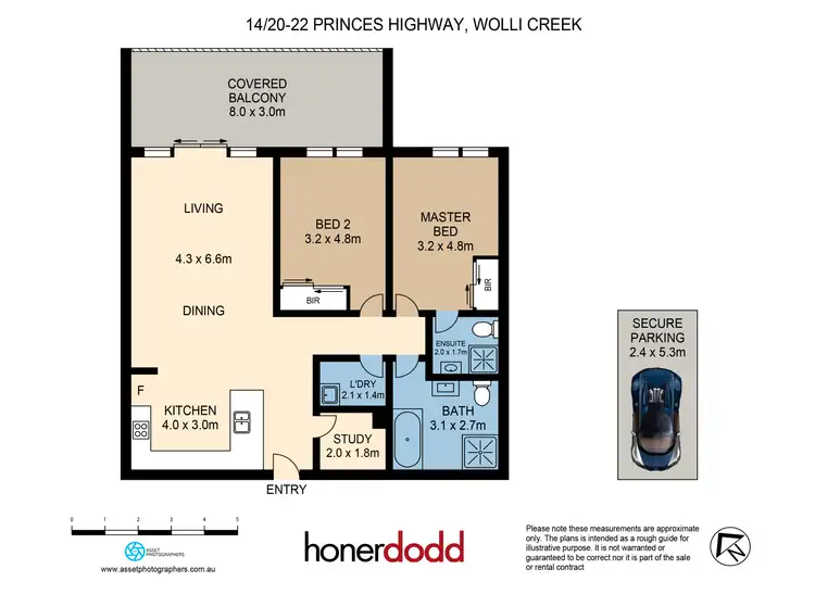 Floorplan of Homely apartment listing, 14/20-22 Princes Highway, Wolli Creek NSW 2205