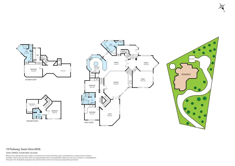 Floorplan of Homely house listing, 19 Parkway, Swan View WA 6056