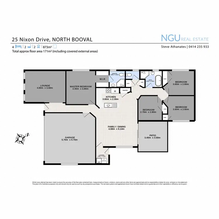 Floorplan of Homely house listing, 25 Nixon Drive, North Booval QLD 4304