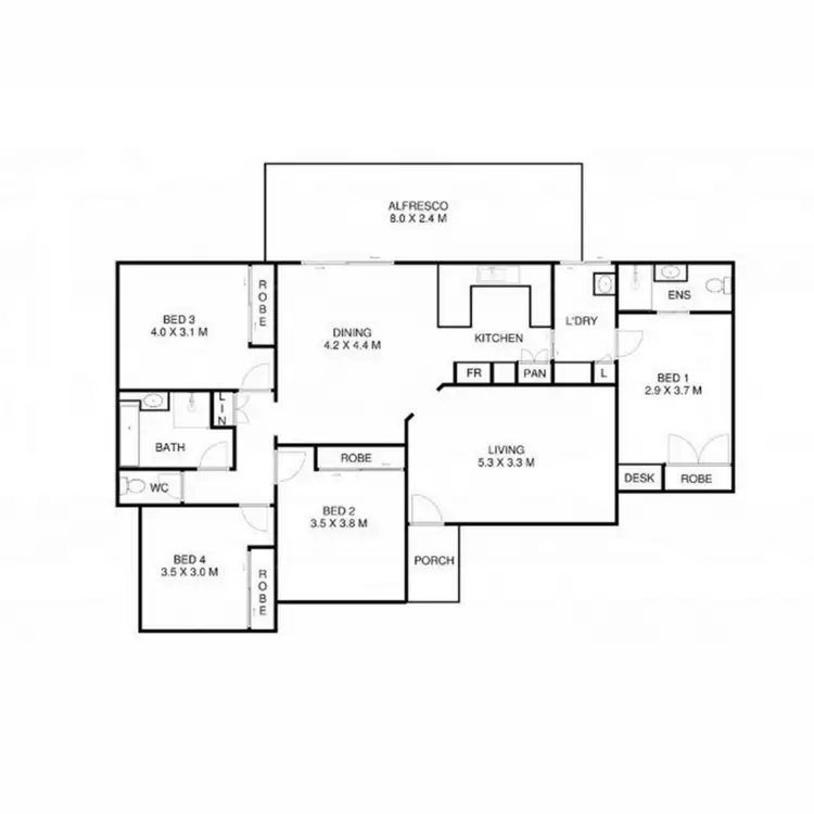 Floorplan of Homely house listing, 3 Jade Close, Darling Heights QLD 4350