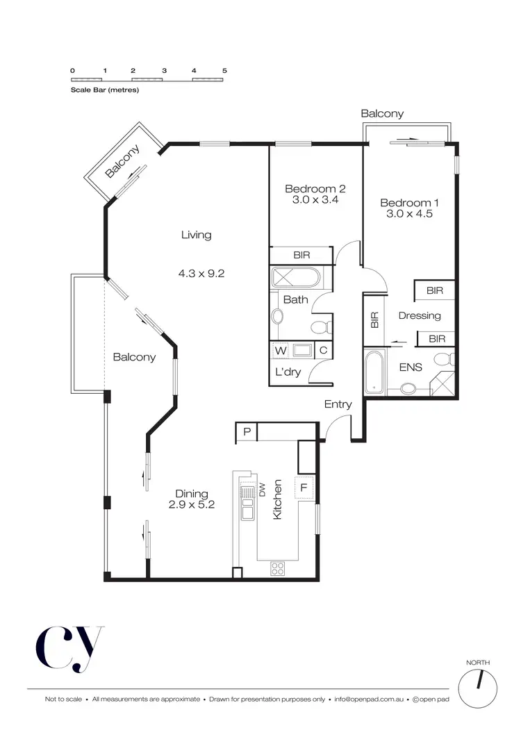 Floorplan of Homely unit listing, 505/4-6 Doepel Street, North Fremantle WA 6159