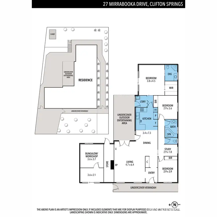 Floorplan of Homely house listing, 27 Mirrabooka Drive, Clifton Springs VIC 3222