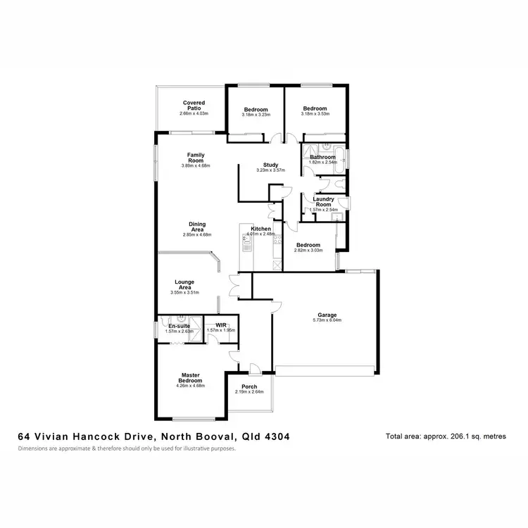 Floorplan of Homely house listing, 64 Vivian Hancock Drive, North Booval QLD 4304
