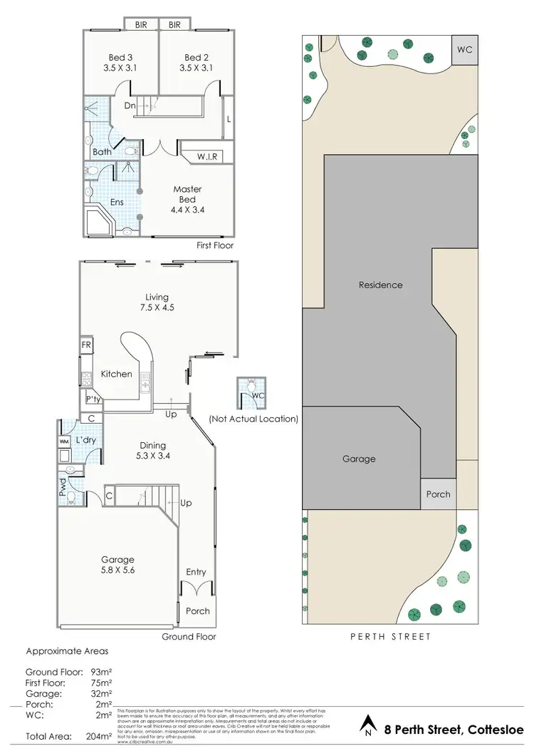 Floorplan of Homely house listing, 8 Perth Street, Cottesloe WA 6011