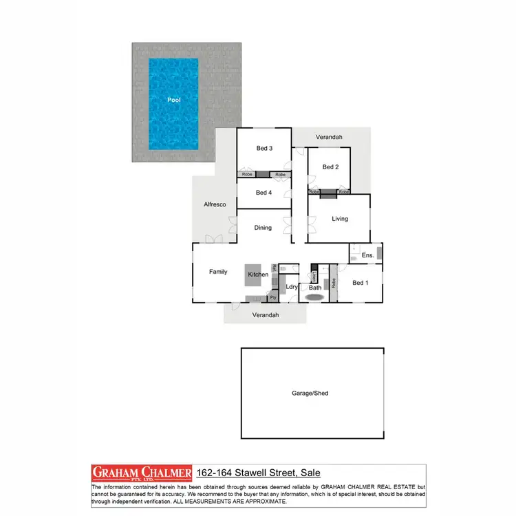 Floorplan of Homely house listing, 162 - 164 Stawell Street, Sale VIC 3850
