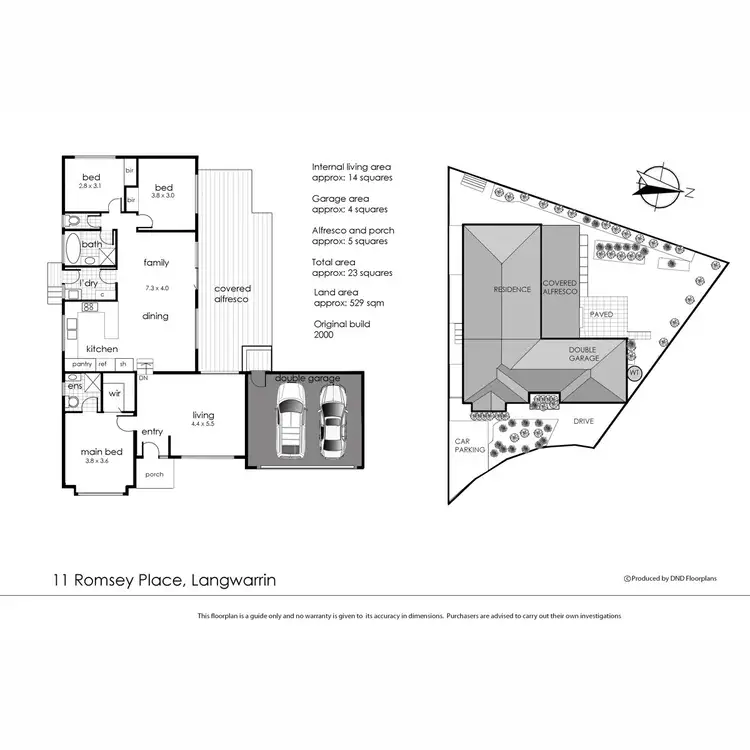 Floorplan of Homely house listing, 11 Romsey Place, Langwarrin VIC 3910