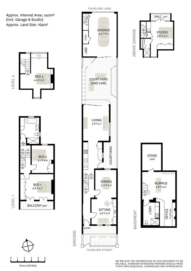Floorplan of Homely terrace listing, 16 Thurlow Street, Redfern NSW 2016