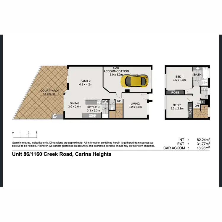 Floorplan of Homely townhouse listing, 86/1160 Creek Road, Carina Heights QLD 4152