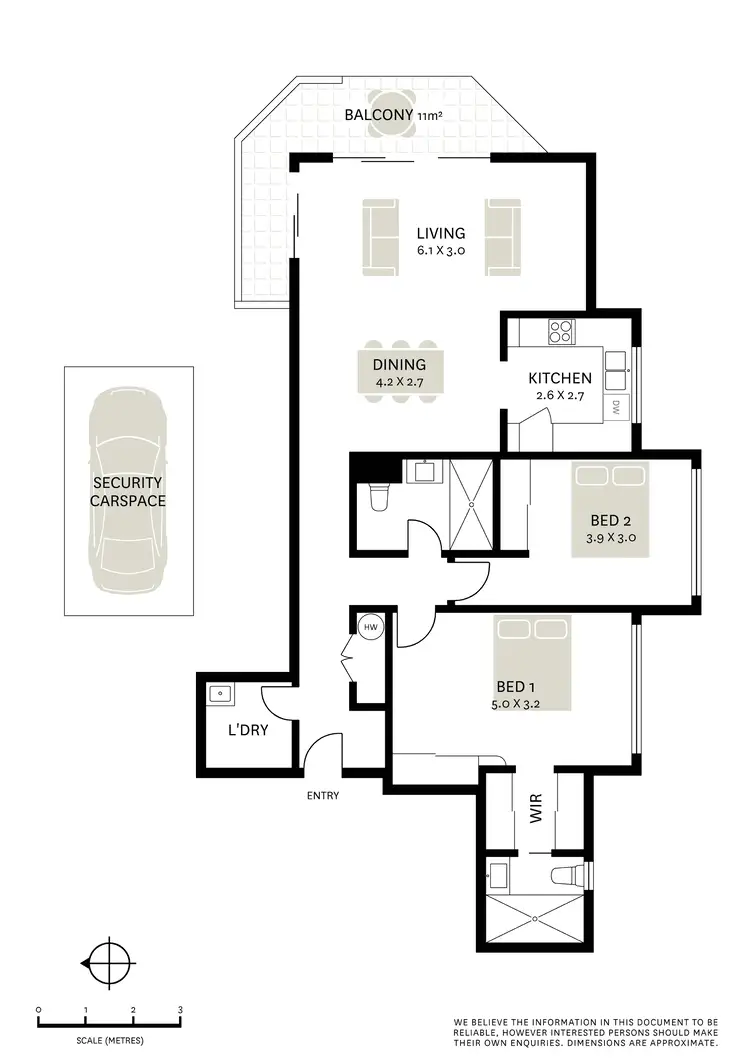 Floorplan of Homely apartment listing, 72/1 Tewkesbury Avenue, Darlinghurst NSW 2010