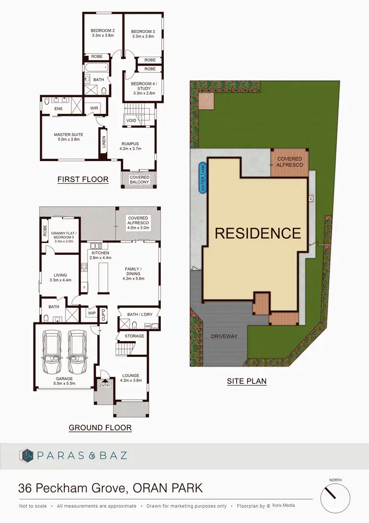 Floorplan of Homely house listing, 36 Peckham Grove, Oran Park NSW 2570