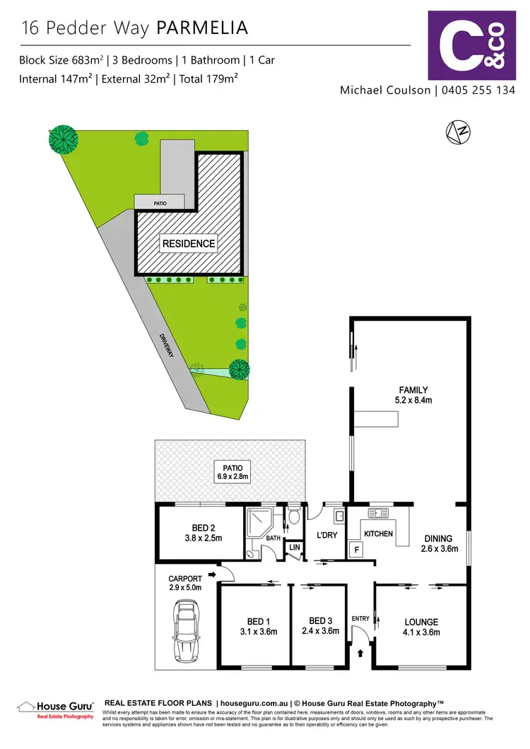Floorplan of Homely house listing, 16 Pedder Way, Parmelia WA 6167