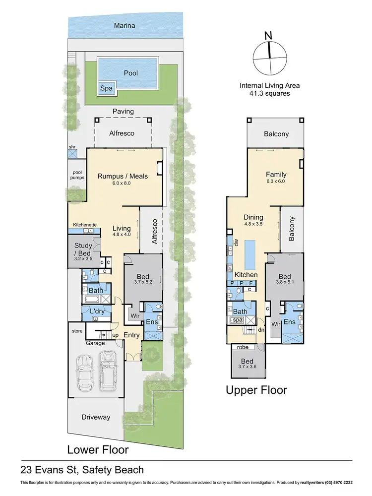 Floorplan of Homely house listing, 23 Evans Street, Safety Beach VIC 3936