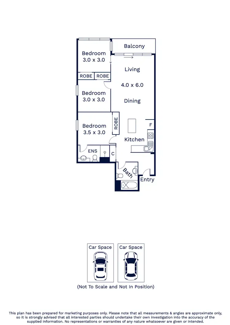 Floorplan of Homely apartment listing, 108/118 Dudley Street, West Melbourne VIC 3003