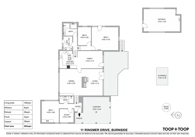 Floorplan of Homely house listing, 11 Ringmer Drive, Burnside SA 5066