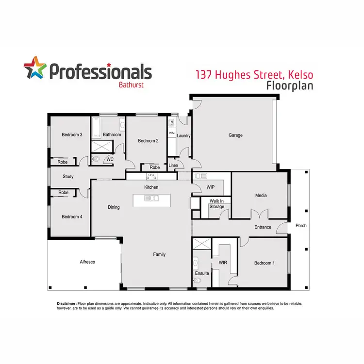Floorplan of Homely house listing, 137 Hughes Street, Kelso NSW 2795