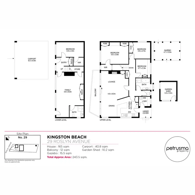Floorplan of Homely house listing, 29 Roslyn Avenue, Kingston Beach TAS 7050