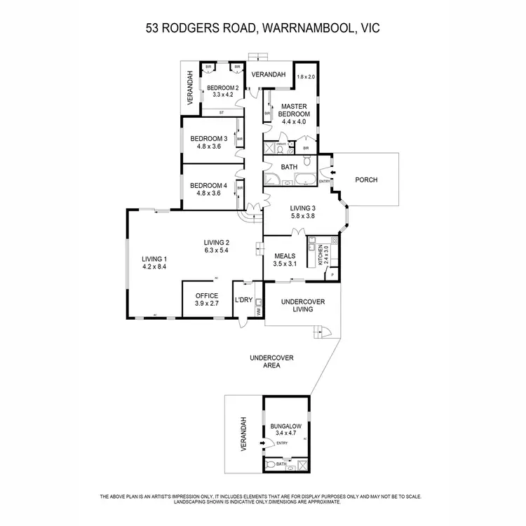 Floorplan of Homely rural property listing, 53 Rodgers Road, Warrnambool VIC 3280